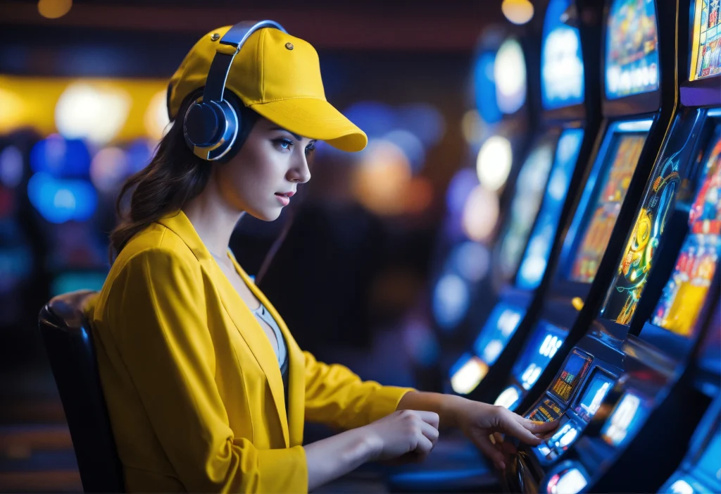 Girl in the futur game attendante casino slot mach (1)
